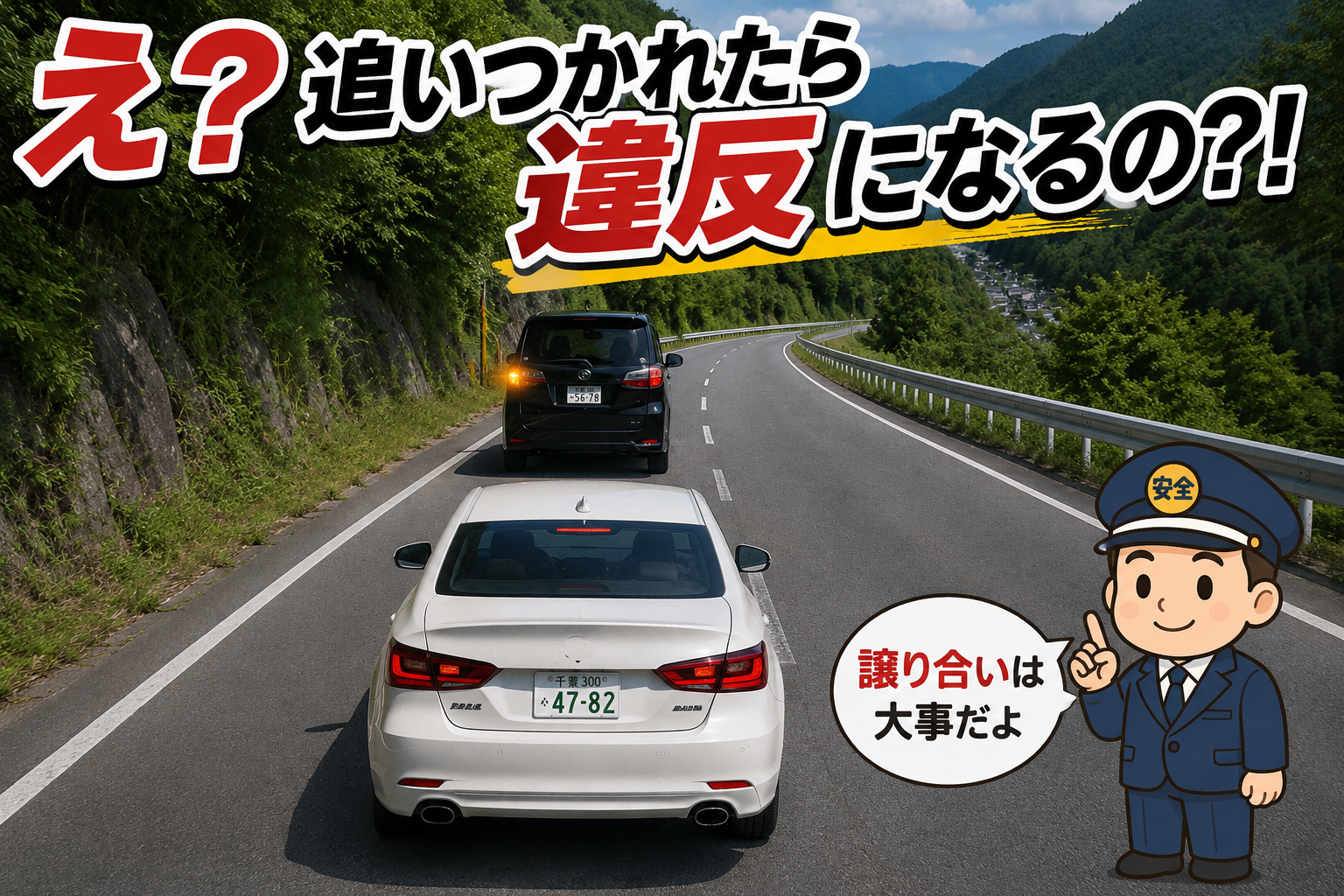追いつかれた車両の義務違反のアイキャッチ